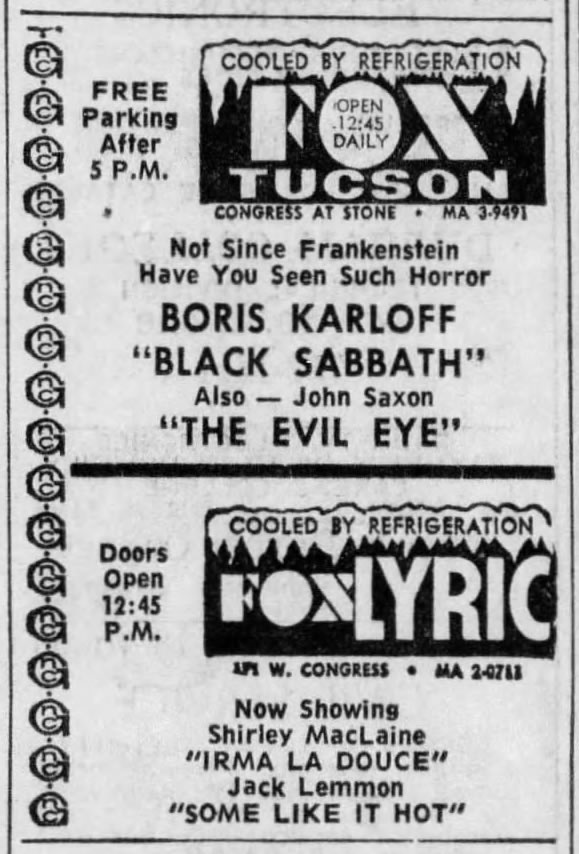 From the Arizona Daily Star, Thursday May 21, 1964.