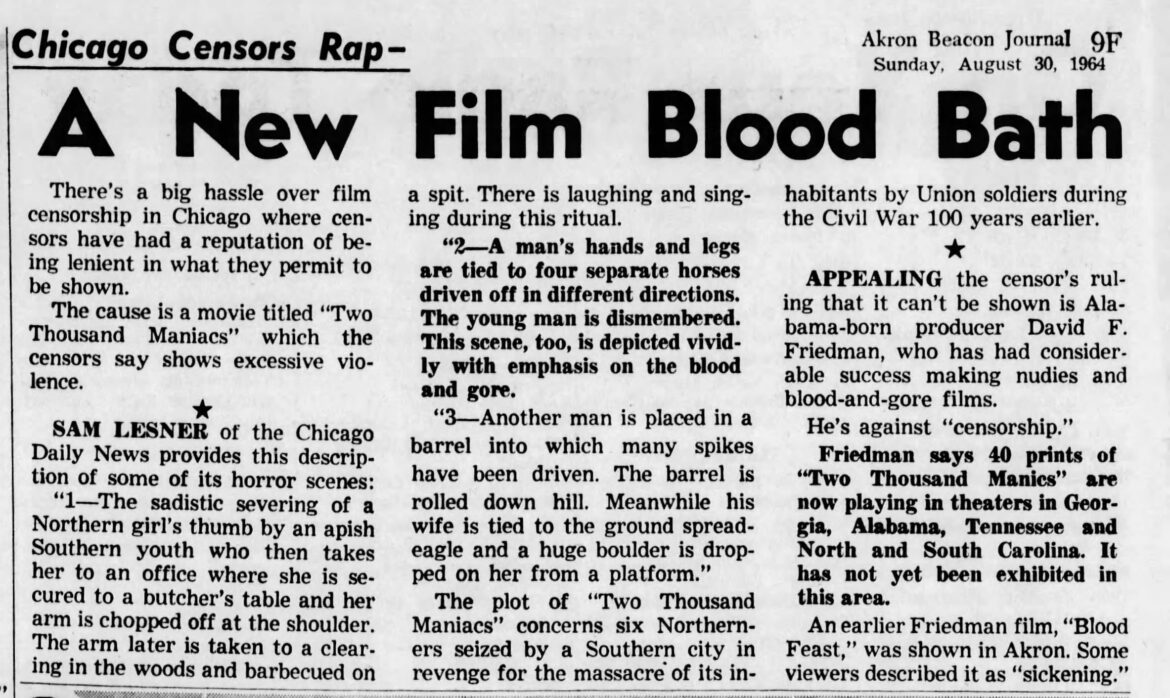 From the Akron Beacon Journal, Sunday, August 30, 1964.