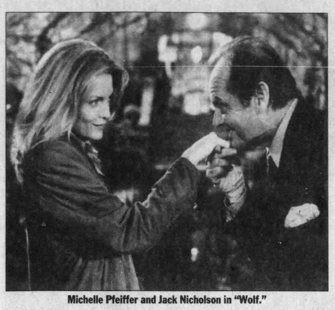 Michelle Pfeiffer and Jack Nicholson in "Wolf" (1994)