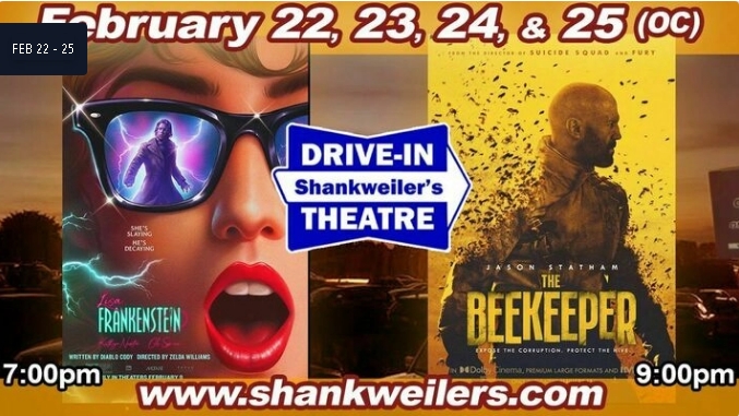 WFMZ Events – Drive-In Double Feature: LISA FRANKENSTEIN and THE BEEKEEPER