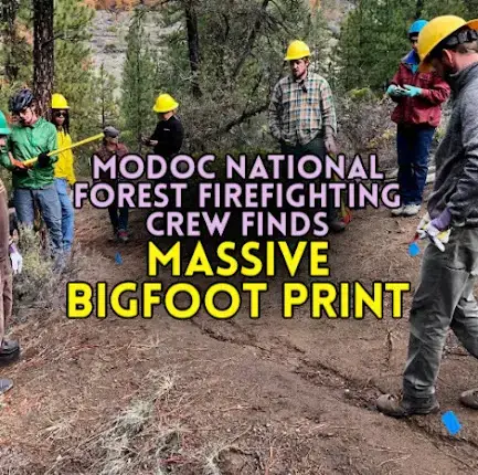 Modoc National Forest Firefighting Crew Finds MASSIVE BIGFOOT TRACK