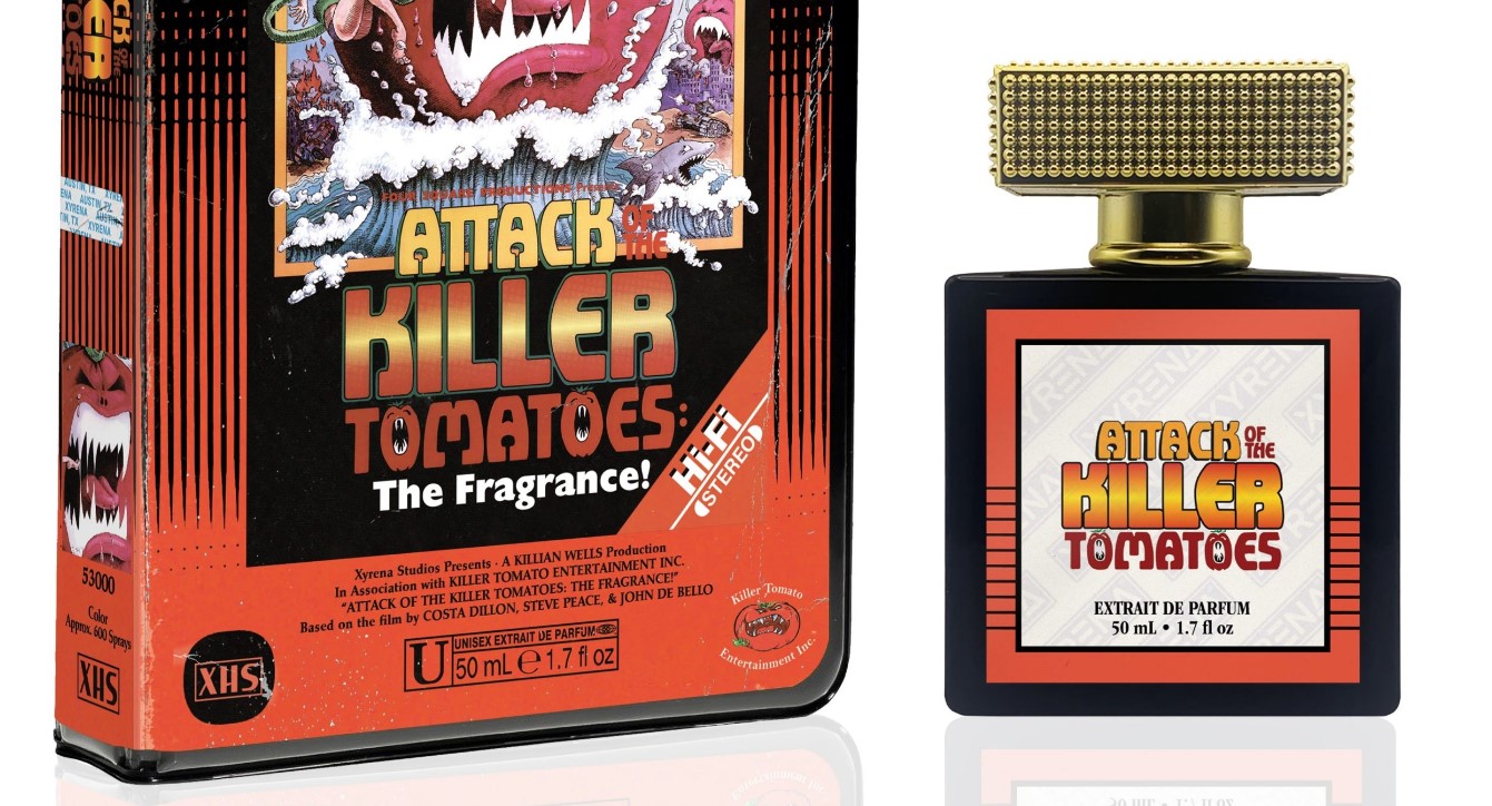 Smell the Tomato: ‘Attack of the Killer Tomatoes’ Brand Revives… With Official Perfumes and Candles?!