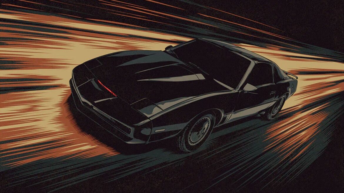 KNIGHT RIDER Poster Art Features KITT "The Fantastic Car" By CranioDsgn