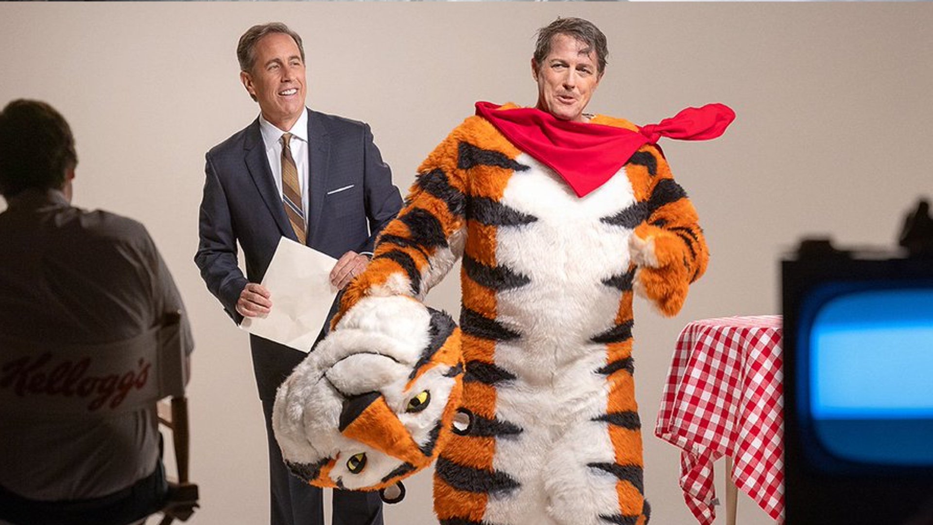 Hugh Grant Is Playing Tony the Tiger in Jerry Seinfeld's Pop Tarts Movie FROSTED