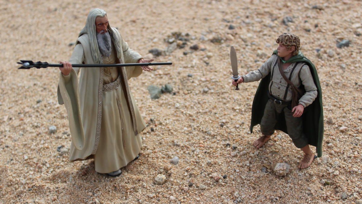 Diamond Lord of the Rings Samwise and Saruman Figures Review