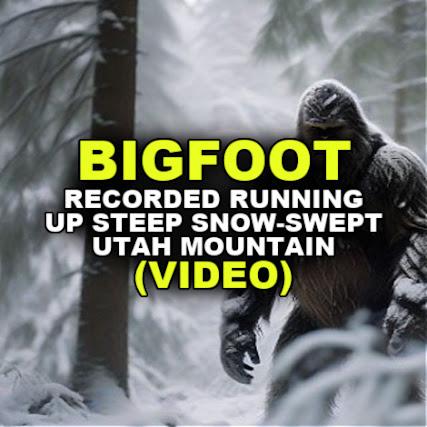 VIDEO: BIGFOOT Recorded Running Up Steep Snow-Swept Utah Mountain