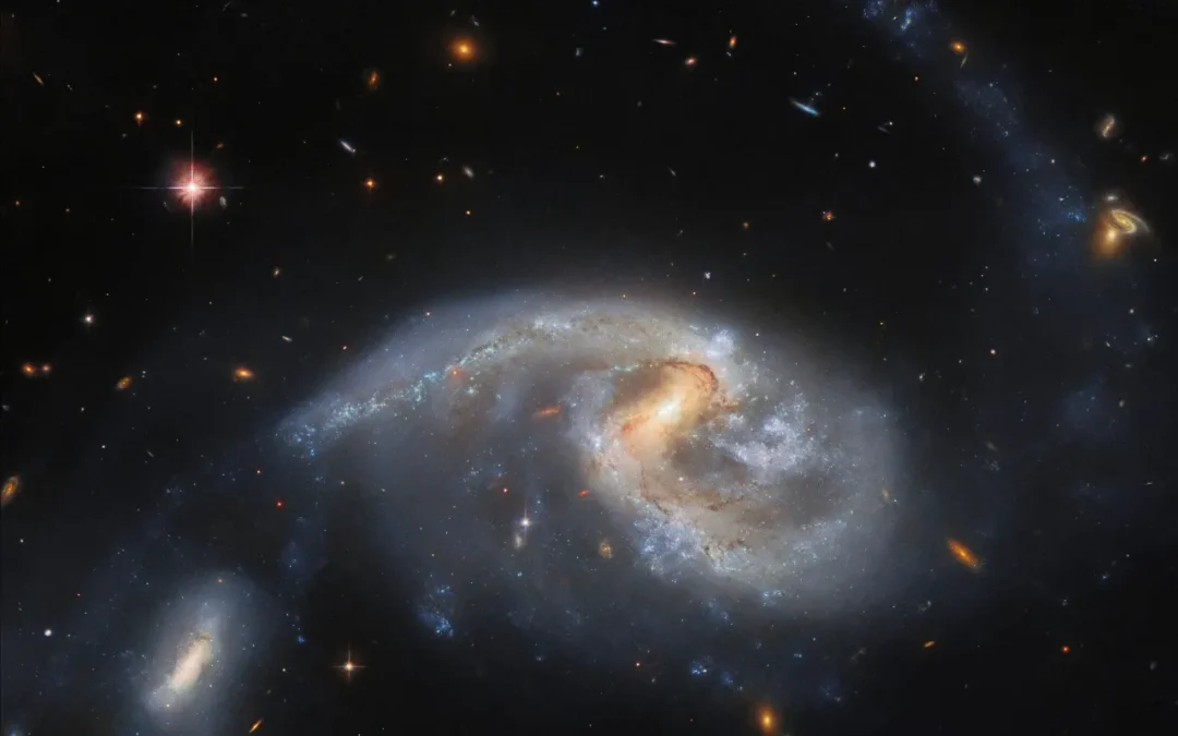 Hubble Peers at Pair of Closely Interacting Galaxies