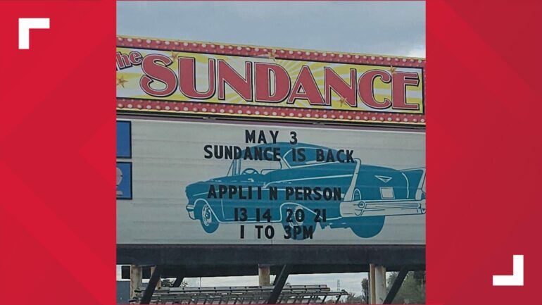 Sundance Drive-In reopening in Oregon after showing last movie in 2022